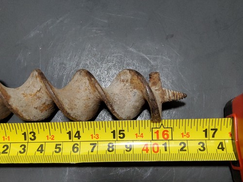 "TALADRO MANUAL DE BROCA BARRENADORA DE VIGAS de herramienta agrícola de colección aproximadamente 17"" x 1,25" - Imagen 10 de 14