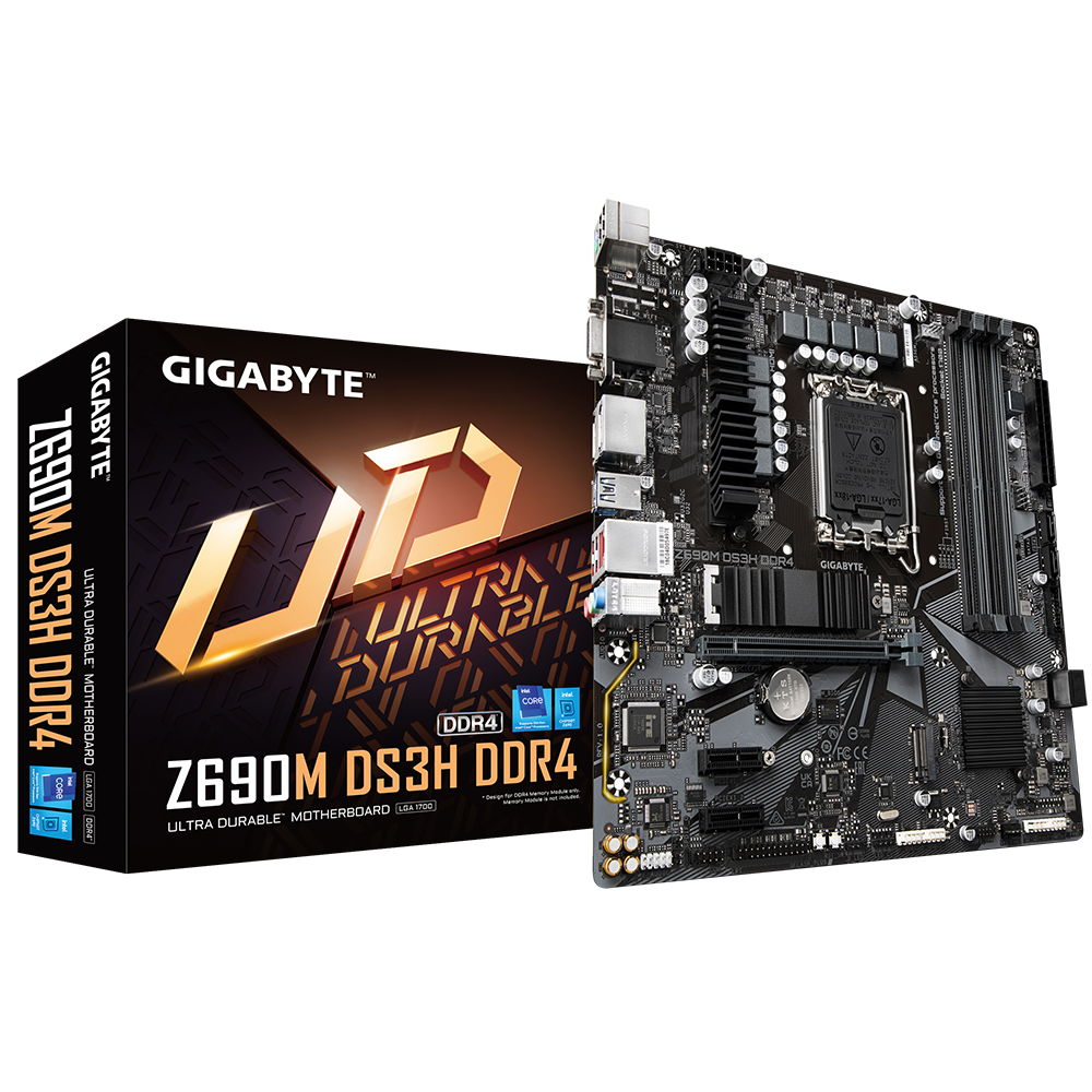 Gigabyte Z690M DS3H DDR4 Motherboard CPU LGA1700 Intel HDMI DP VGA