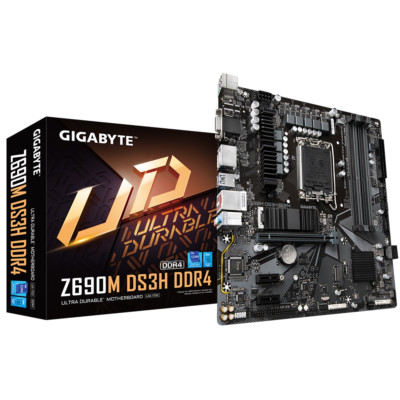 Gigabyte Z690M DS3H DDR4 Motherboard CPU LGA1700 Intel HDMI DP VGA 2.5GbE LAN