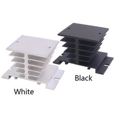 Aluminum Heat Sink 10A-25A Dissipation 35mm DIN Rail For Solid State Relay SSR