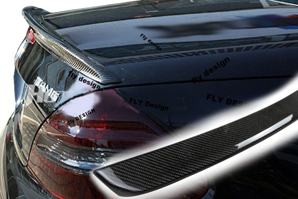 Heckspoiler Passend FüR Mercedes Sl Cabrio R 230, Karbon, Look, Anpressdruck-image