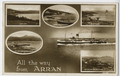 SCHOTTLAND Insel Arran den ganzen Weg von Arran Echtfoto Mehrfachansicht Postkarte E13