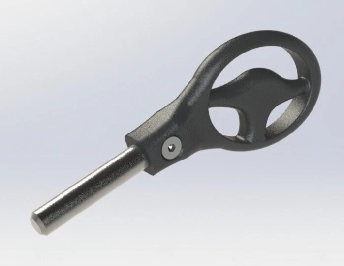 TESTA DI RICAMBIO IMPUGNATURA PER CHIAVE BLOCK SHAFT COLORE NERO - SEZIONE TONDA - Immagine 4 di 4