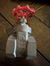 Brass Gate Valve 1-1/2" 200 PSI WOG