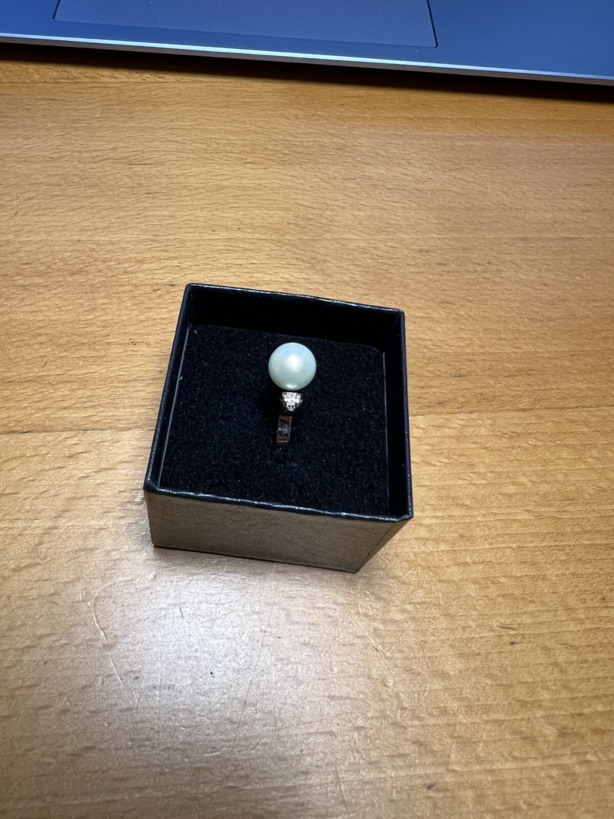 Akimio Pearls & Diamond Platinum over Sterling Silver Ring, size 7 | eBay