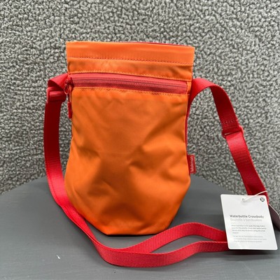 Lululemon Water Bottle Crossbody Cinch Bag O/S Orange / Pink Punch / Brier R NWT