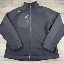 ZERO Restiction-Long Sleeve Full Zip Jacket Sweater Performance Golf L Corp Logo