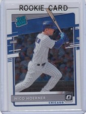 NICO HOERNER ROOKIE CARD Chicago Cubs Baseball 2020 DONRUSS OPTIC RATED RC