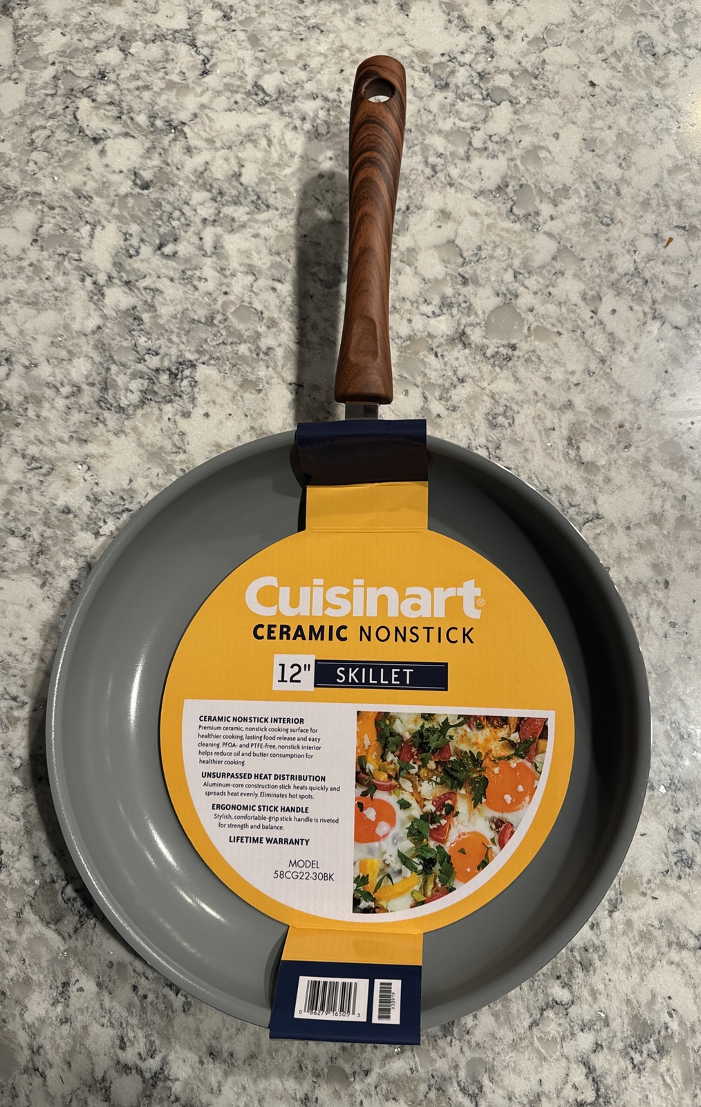 Cuisinart Chef's Classic Stainless 12" Non-Stick Open Skillet life time Warranty