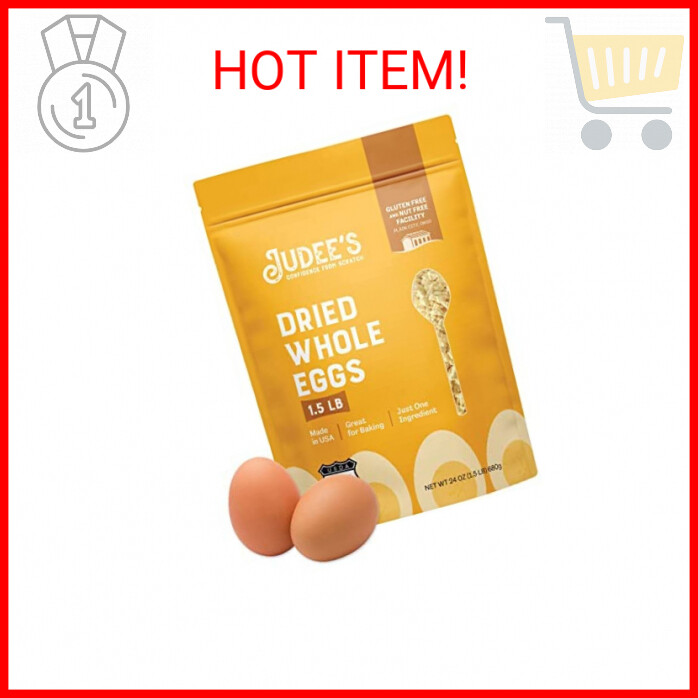 Judee’s Dried Whole Egg Powder 1.5 lbs Baking Supplies Delicious
