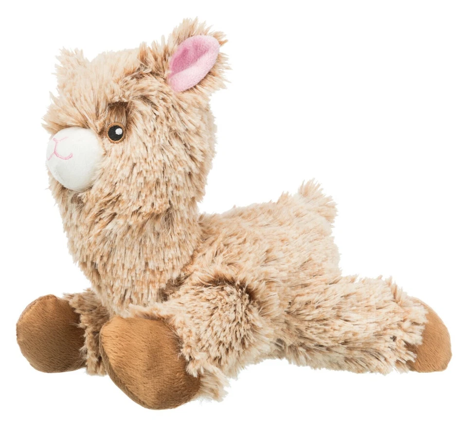 TRIXIE Alpaka Plüsch Hundespielzeug braun/beige/weiß 22 cm - Bild 1 von 3