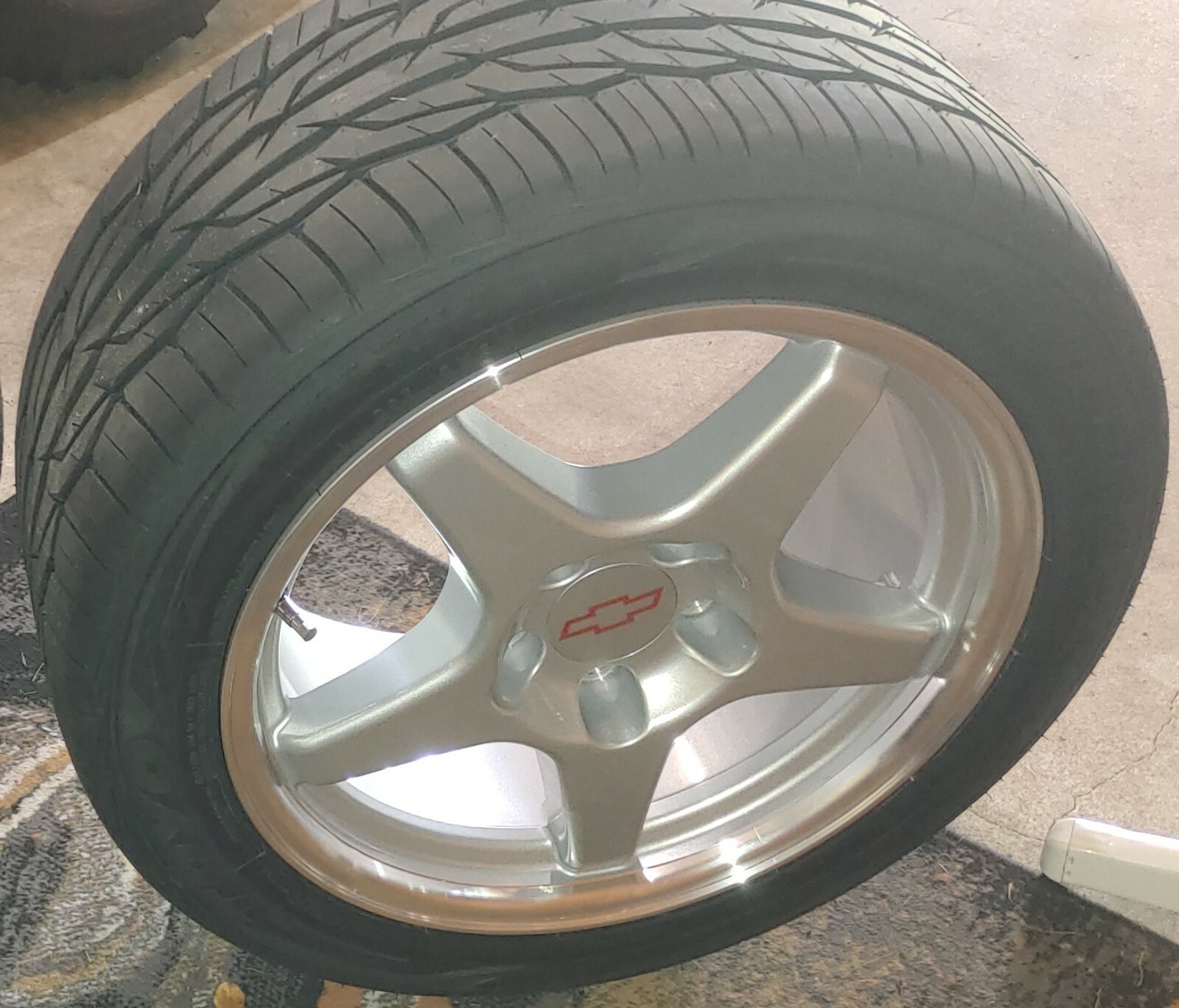 19962002 Camaro Bowtie ZR1 Wheel Center Cap Decals Silver W/Red