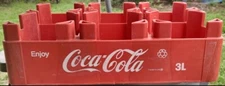 COCA COLA 6 Sodas Red Case 3 Liter Holder Recyclable by Rehrig Pacific Co. 1985