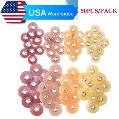 5Packs Dental SOFLEX Composite Finishing Polishing Discs 9.5mm/12.7mm