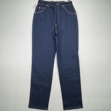 Vintage Lee Rider Jeans 14M Straight Leg Classic Fit Stretch Dark Wash USA Denim