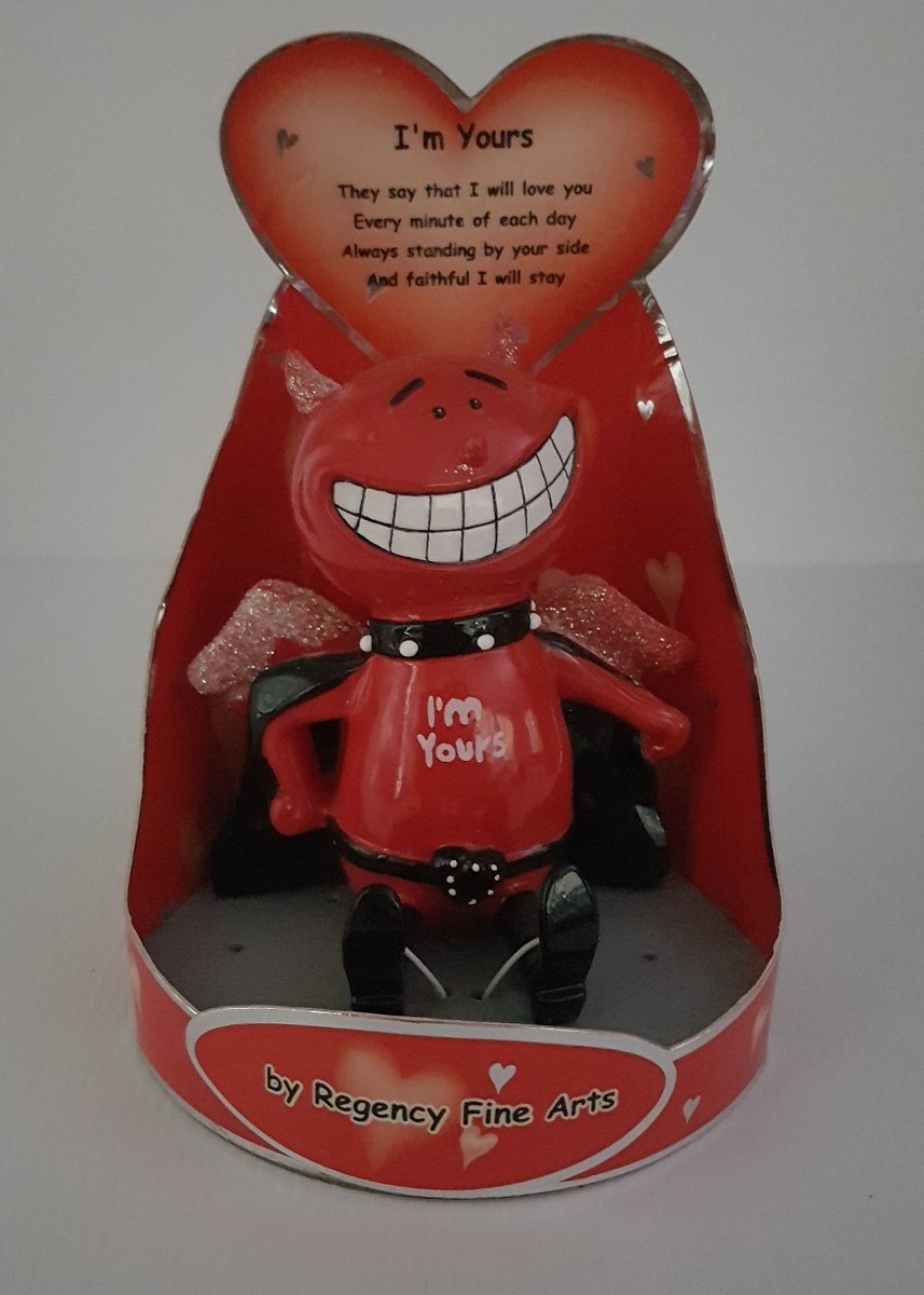 Red Horny Devil Valentine's day gift figure ordiment I'm yours