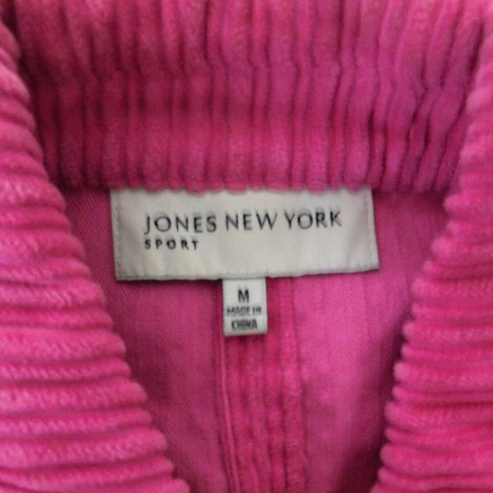 Pink Corduroy Jacket Blazer Pockets Bell Sleeves Size Medium Barbicore - Image 4 of 4
