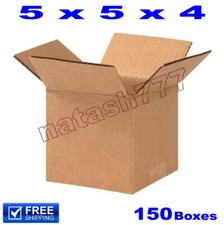 150 - 5x5x4 Cardboard Boxes 32-ECT Mailing Packing Shipping Corrugated Carton