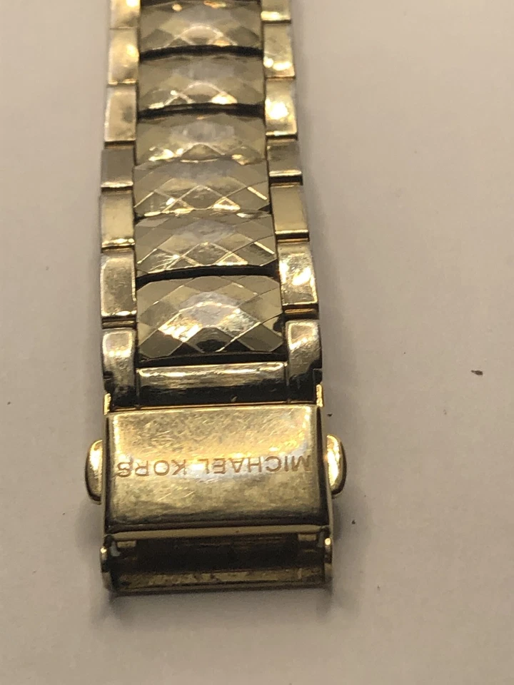 Caja de piezas de reloj Michael Kors correa de 38 mm cierre de 18 mm tono dorado GY296 Foto 3 de 4