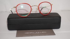 HENRY JULLIEN Eyeglasses HJSTORY10956 C56 Round Red Gold 45 25 145
