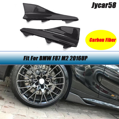 Carbon Fiber Side Skirts Splitters Canards Apron For BMW 2 Series F87 M2 2016+
