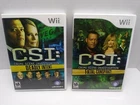 CSI: Deadly Intent & CSI Fatal Conspiracy Nintendo Wii Both Complete w/ Manuals