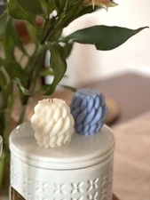 Designed Candle, Soy Wax, Aesthetic, Hand-poured Candles, Set Of 2, Home Decor