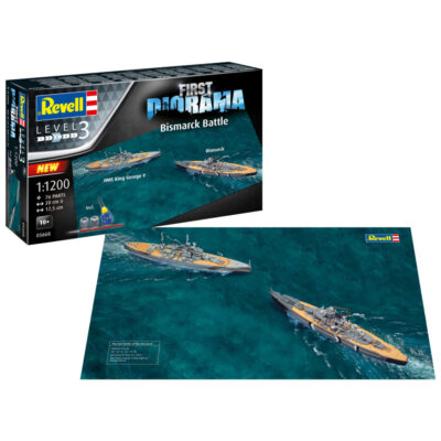 First Diorama Set Bismarck Battle HMS King George V & Bismarck - Revell 05668