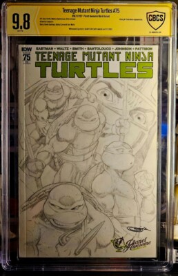 Teenage Mutant Ninja Turtles 75 Blank Variant Sajad Shah Sketch