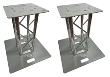 2 DJ Lighting 1.64 ft Bolted Aluminum 8"x8" Truss Light Weight Dual Totem System