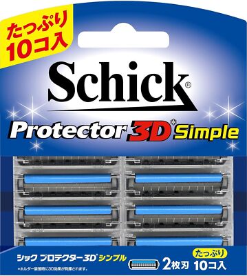 New Schick Protector 3D simple replacement blade (10 coins) from Japan