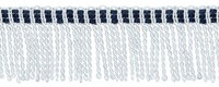 "Bullion-Fransenbesatz Royal White Multicolor, Polyester, 1 Yard (36\"/3 Ft/0.9M)"