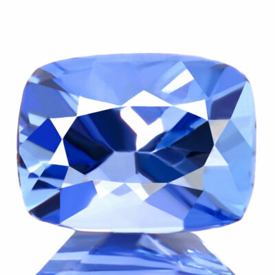 NATURAL TANZANITE 1.70CT D-BLOCK BLUE CUSHION PERFECT IF-FLAWLESS DAZZLING GEM