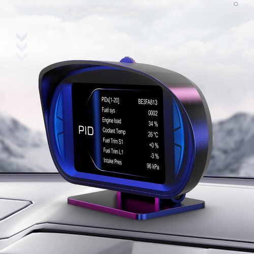 Universal Car HUD Gauge Digital Head UP Display GPS OBD LCD Speedometer Odometer - Picture 11 of 12