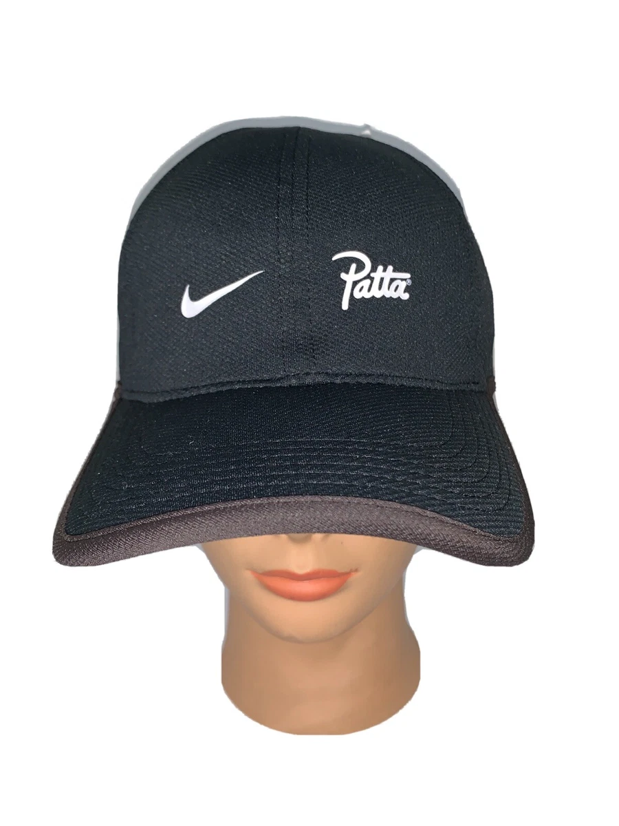 novela pulgada evitar NIKE x PATTA NikeLab Aerobill Featherlight Style Cap Hat Publicity OFF  Black NWT | eBay