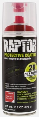 Raptor 2K Flame Red Spray-On Truck Bedliner Aerosol (13.2 oz)