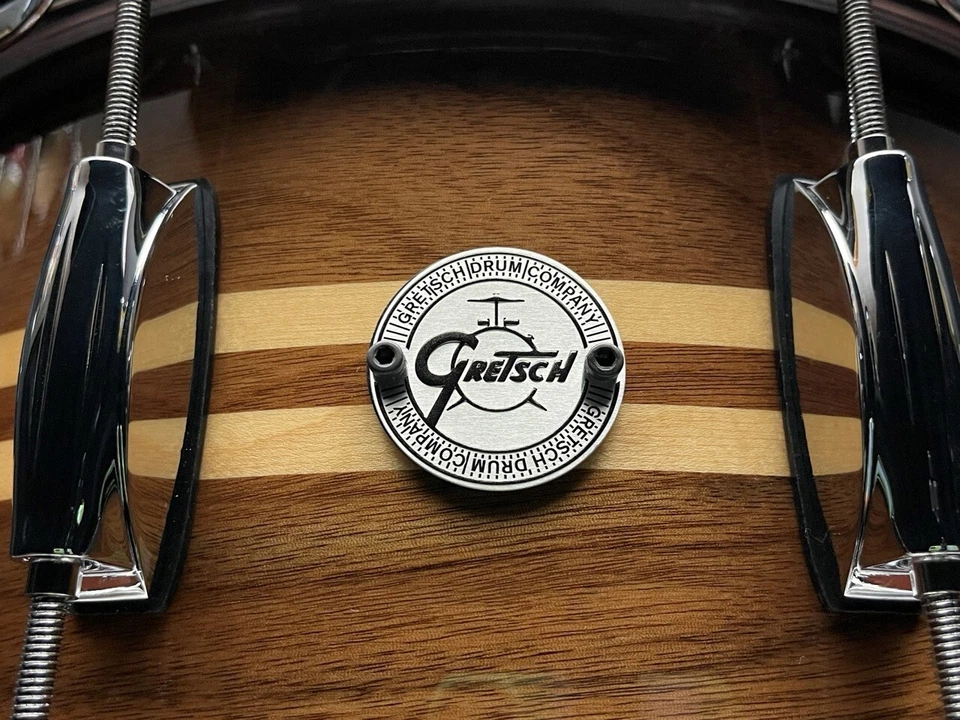 Gretsch Full Range 6.5x14 Walnut Snare Drum With Maple Inlays - Image 4 of 4