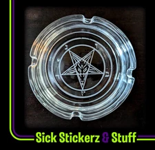 Ashtray Tobacco Cigarettes Smoke Room Shop Decor Satan Evil Baphomet Devil Hell