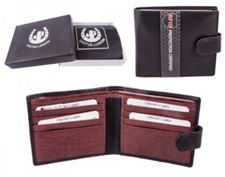 High Quality Luxury Mens Gifts Soft Leather Wallet With Large Coin Pocket RFID 