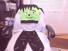 Halloween Baby 18 Month Frankenstein Hooded 2 Piece Set New See Description