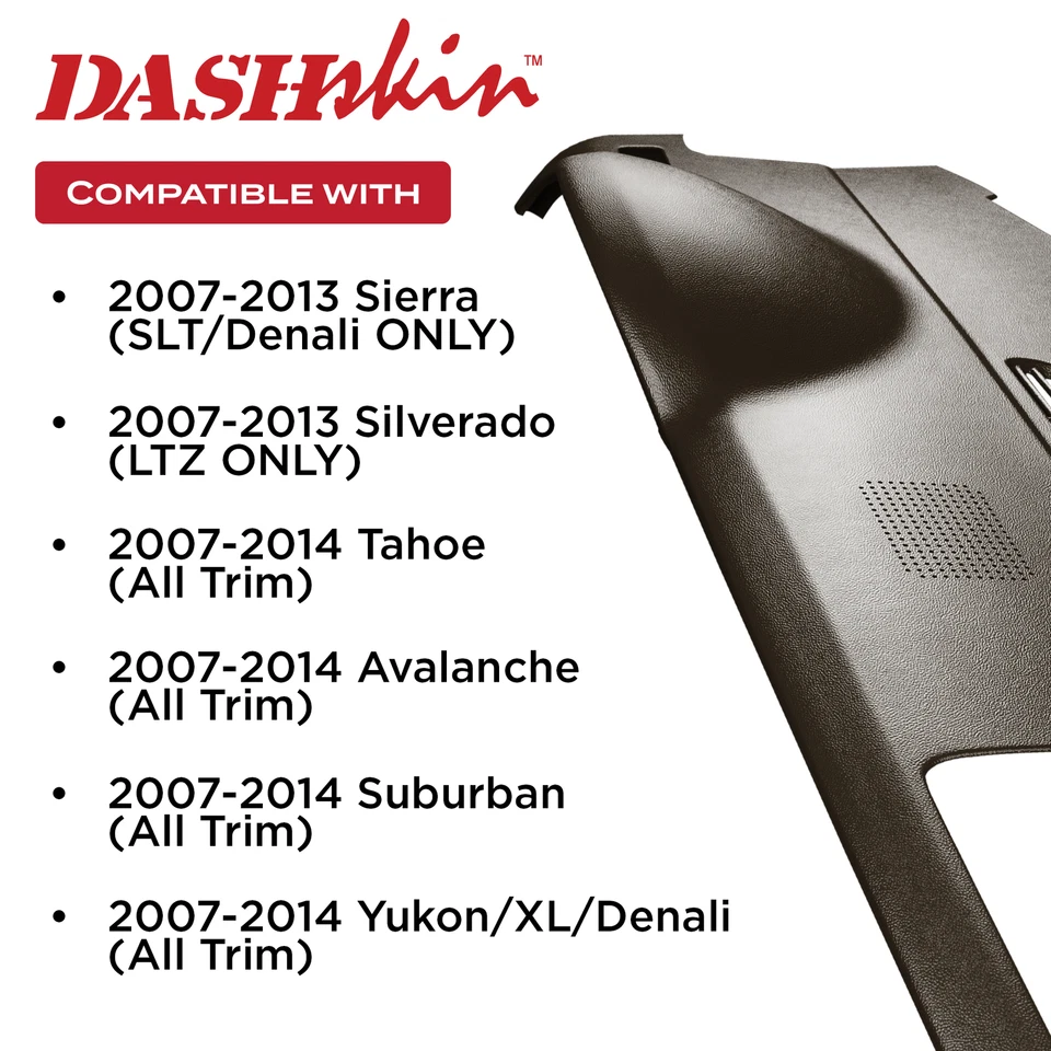 DashSkin Molded Dash Cover for 07-14 GM SUVs w/Center Speaker in Cocoa - Image 4 of 4