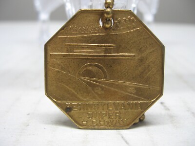 Vintage Keychain Fob Token Pennsylvania Super Highway