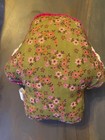 Natural Life Mushroom Crochet Throw Pillow Grannycore Hot Pink & Green Bohemian — photo 4