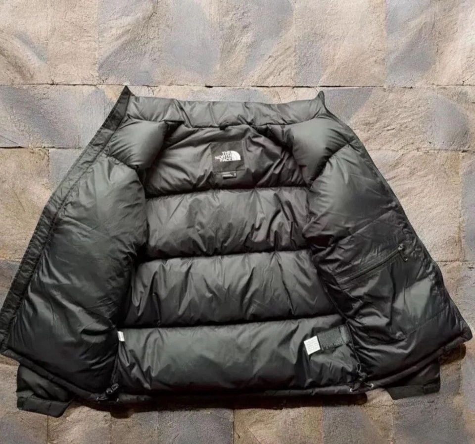 Mens The North Face Nuptse 700 Black Puffer Jacket - Image 4 of 4