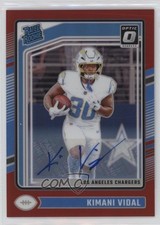 2024 Panini Donruss Optic Rated Rookie Red Prizm 45/75 Kimani Vidal Auto 0nr3