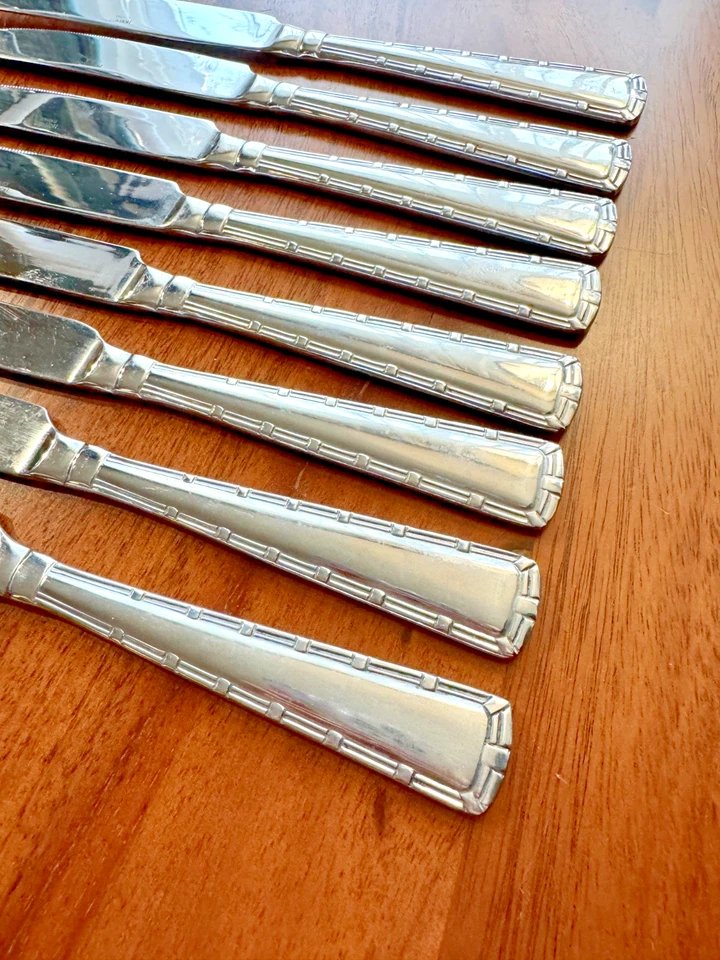 Cubiertos de cena Hoffritz de acero inoxidable 18/0 - Utensilios 21 piezas cuchillo tenedor cuchara Foto 4 de 4