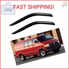 Window Visors Rain Guards For 1999-2003 Dodge Ram 150025003500 Van Out-channe