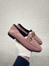 New GUCCI WMNS 5 US 35 EU Slip-On Jordaan Horsebit Loafer Pink Leather E9