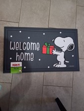 New Christmas Peanuts Snoopy Doormat - Welcome Home 18x30"