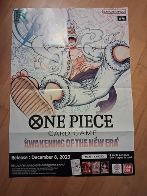 One Piece Card Game Promo Poster Awakening of the New Era UNBENUTZT A1 Größe 1st Ann